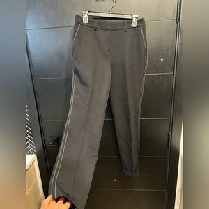 Tahari Black Trousers white Stitching Tahari Size 6 black office work pants